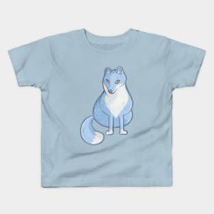 Blue arctic fox Kids T-Shirt